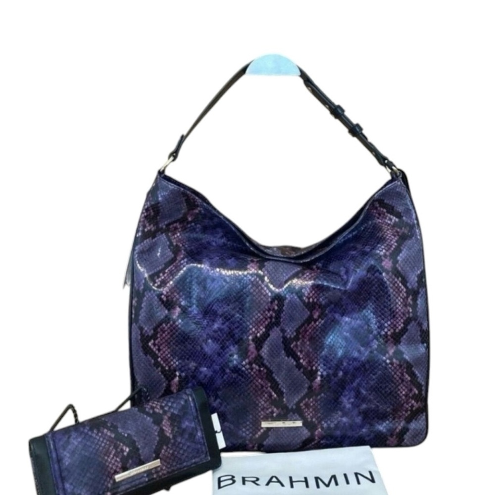 Brahmin Purple Hobo Bag with Luxurious Design